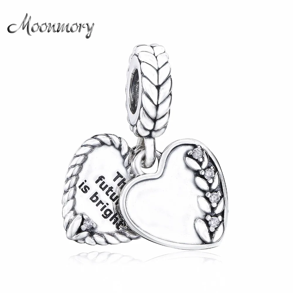 

Moonmory 925 Sterling Silver Autumn Birght Seeds Icon Zircon CZ Dangle Pendant Beads Making Jewelry Women 2021 Charms Bracelet