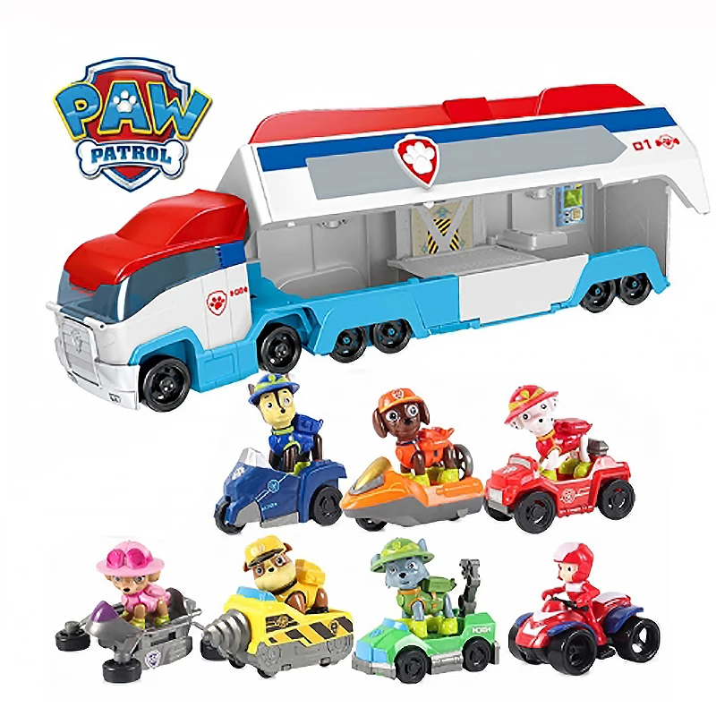 Paw Patrol Toys Set Patrulla Canina Puppy Patrol Rescue Big Bus Action Figure Patrol Car Aircraft Anime Kids Toys Christmas Gift