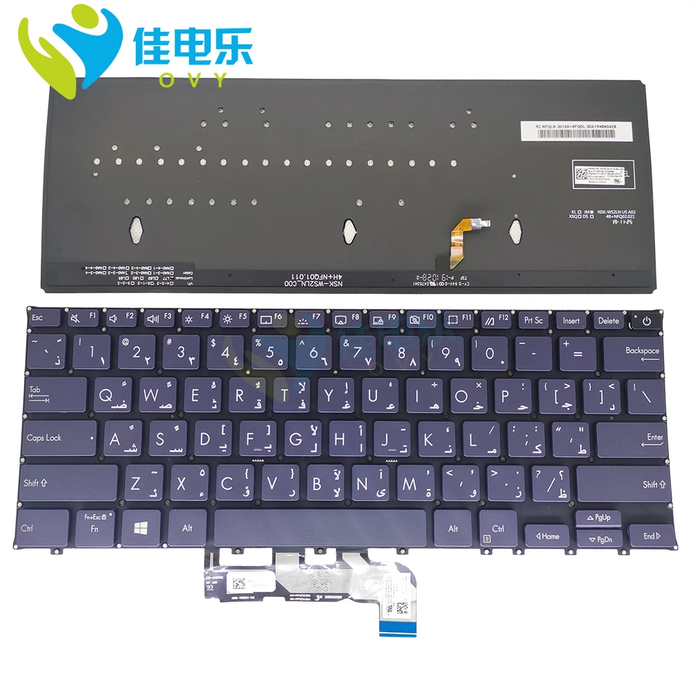 

New US UK Arabic Keyboard Backlit For ASUS ExpertBook B9 B9450FA B9 B9450 0KNX0-1620AR00 Notebook PC Backlight Keyboards Genuine