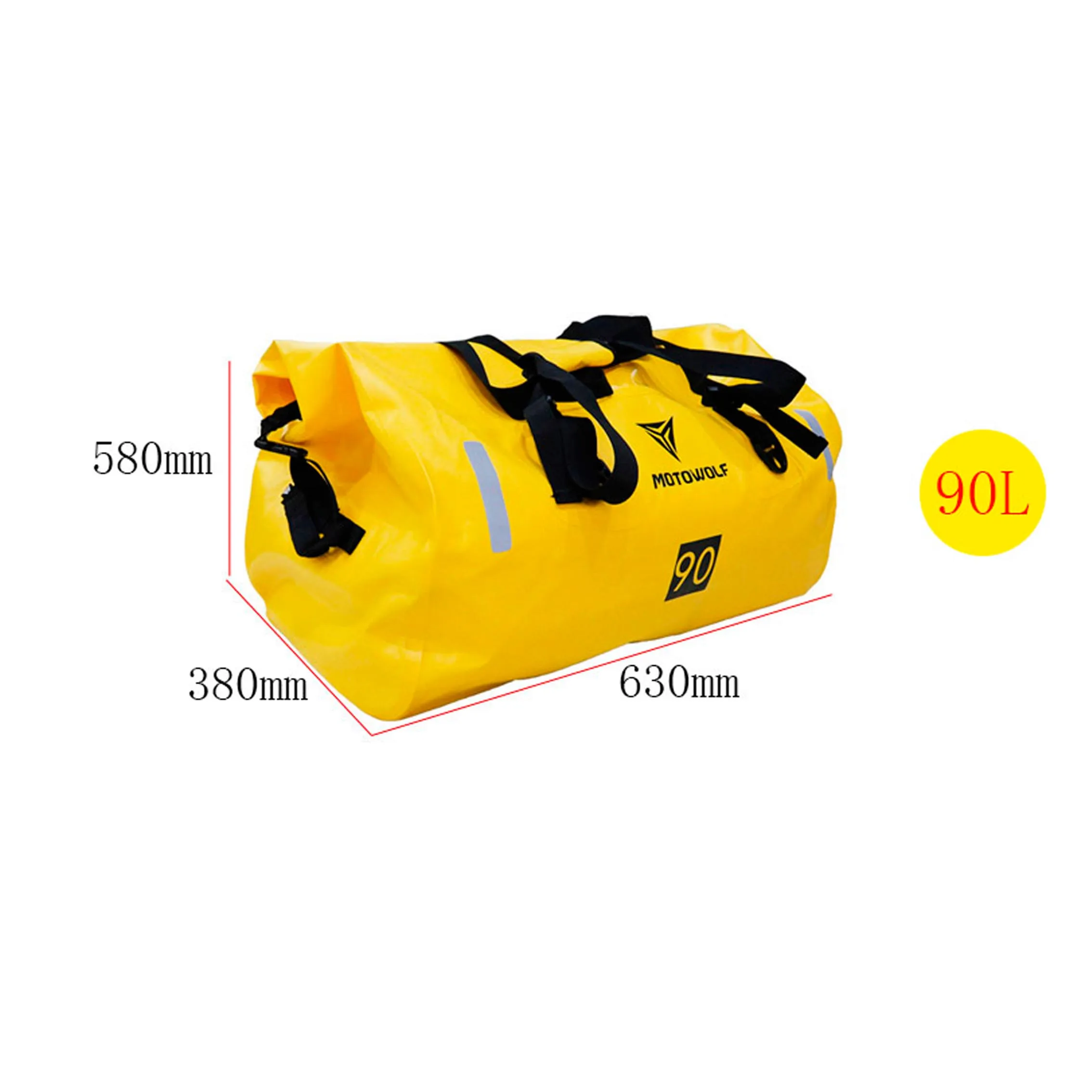 Водонепроницаемый большой емкости сумка для хранения мотоцикла велосипедный походный мешок для путешествий Спорта альпинизма кемпинга речной поход велосипедная сумка - Название цвета: Model 2 Yellow 90L