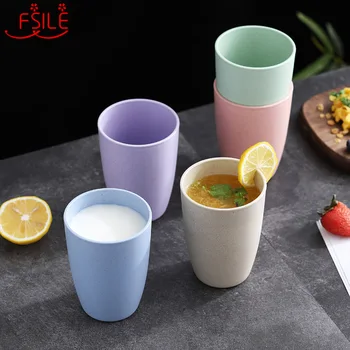 

500ml Wheat Straw Brushing Cup Household Tooth Cylinder Couple Wash Cup Set Cup Simple Toothbrush Cup Creative Mouthwash Cup