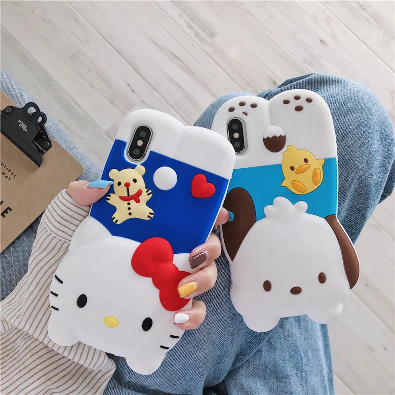 Для iphone 11 Pro Max Sanrio Мультфильм Мелодия друг Мягкий силиконовый чехол для телефона для iphone 6 6s 7plus 8plus X XR XS MAX чехол