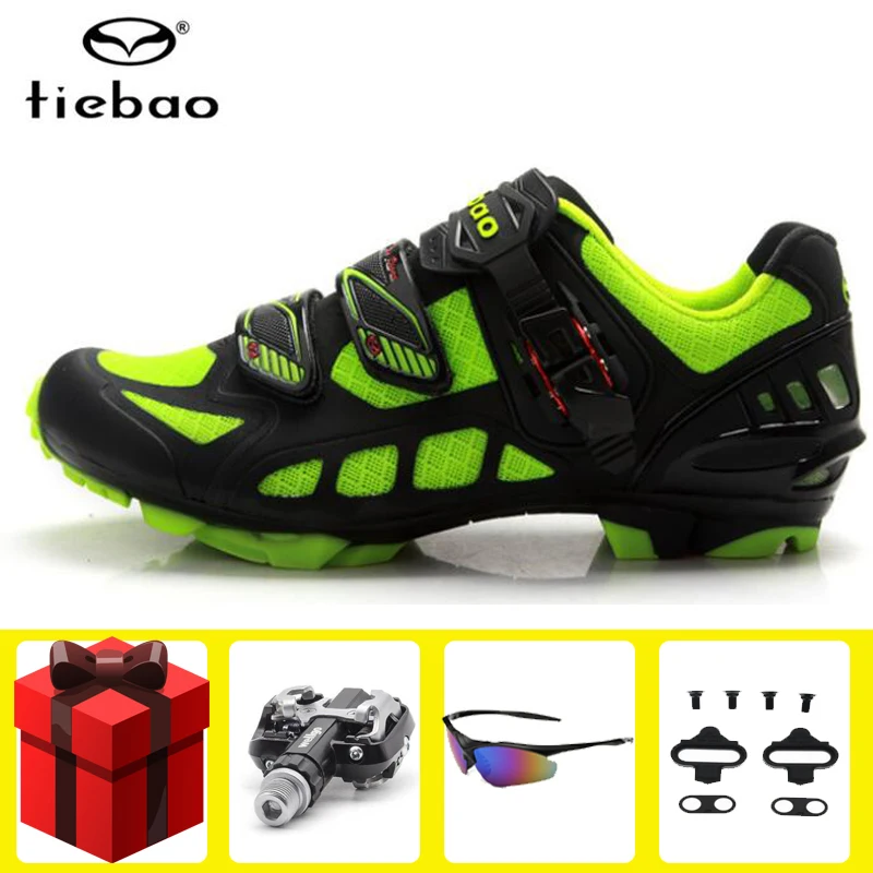 B1502 add all Tiebao велосипедная обувь мужская sapatilha ciclismo mtb горный велосипед добавить педаль SPD велосипед устойчивые самоблокирующиеся мужские кроссовки - Цвет: B1502 add all