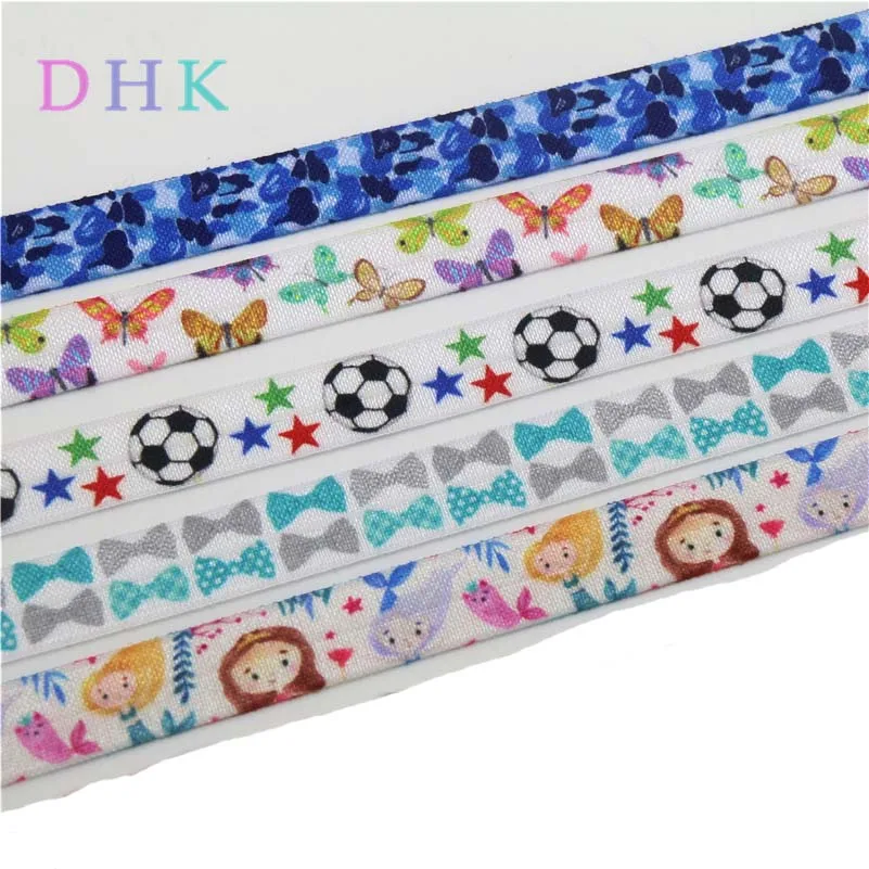 DHK 5/8 '✐ ярдов эластичная повязка на голову с рисунком бабочки девушки