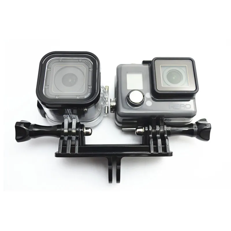 Suptig-Dual-Port-Camera-Holder-Handle-Grip-Mount-Tripod-Adapter-For-Gopro-Hero7-6-5-4 (2)