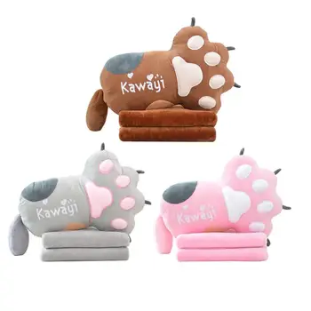 

2pcs Plush Plaything Doll Toy Cat Claw Doll Soft Adorable Plush Toy for Friends Kids (Cat Claw with Blanket )