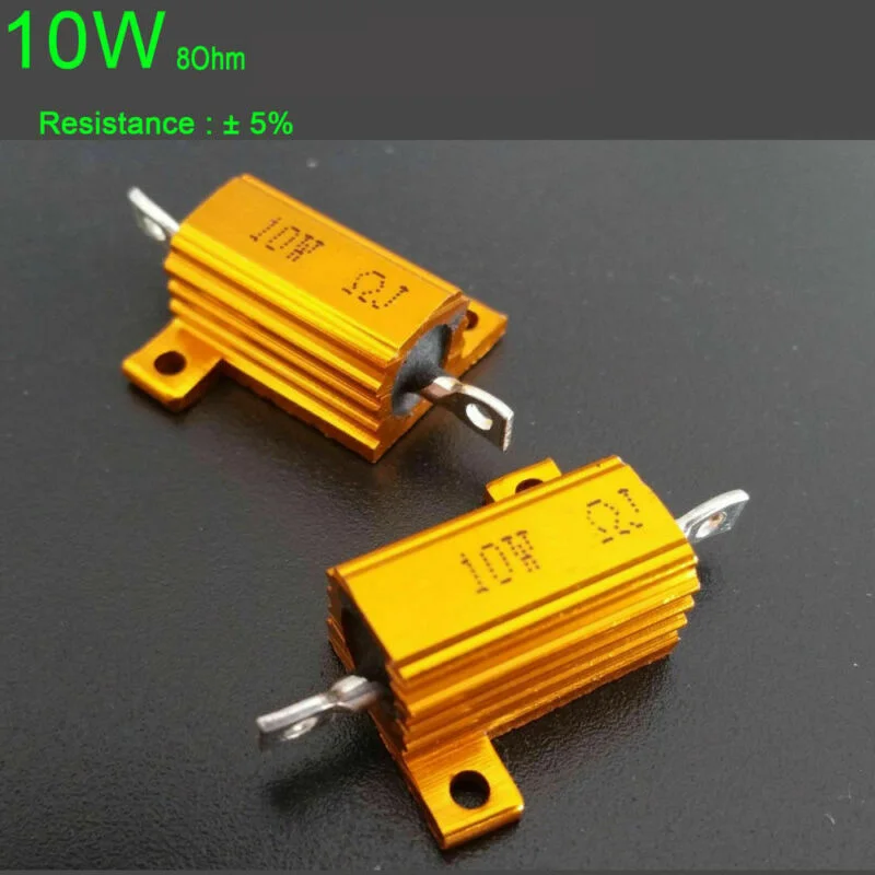 1ohm-10ohm 10W Мощный алюминиевый сплав резистор 4 ламповый усилитель испытательная нагрузка Комплект деталей