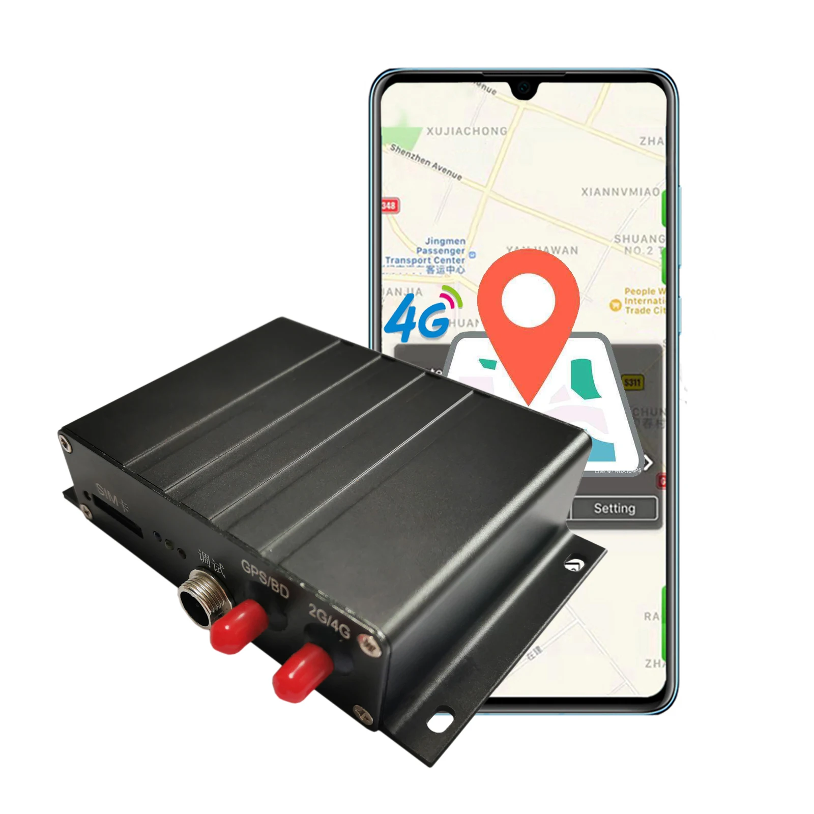 4G автомобильный GPS-трекер RS232 Противоугонный GPS-локатор для транспортных средств
