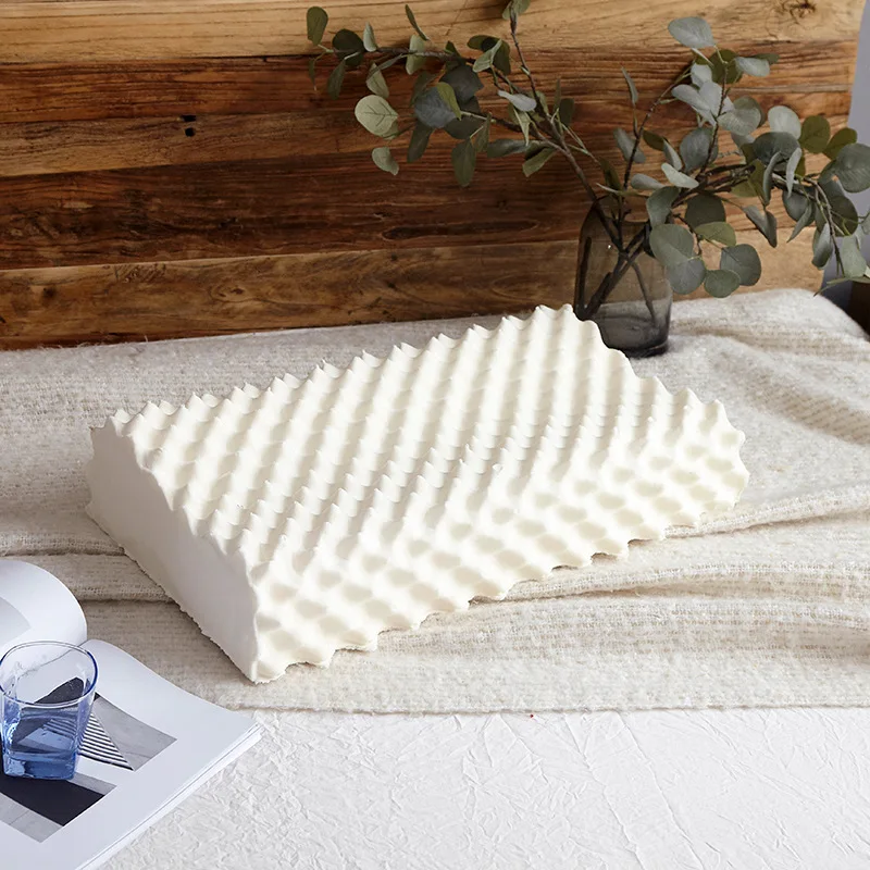 

Pure Natural Wolf Tooth Latex 3D Pillow Protect Neck Breathable Health Massage Prevent Snoring Pillow Bed Pillows Neck Pillow