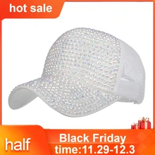 Для женщин Стразы Шапки женский Бейсбол Кепки диаманта Bling вышивка шляпа Лидер продаж, мужские и женские бейсбольные кепки, Mujer Verano