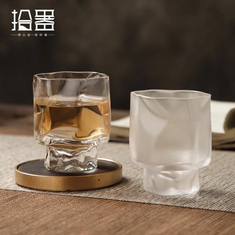 

Japanese designer glass master glass glass kung fu small tea cup personal special product tea cup wine cup tea cup home