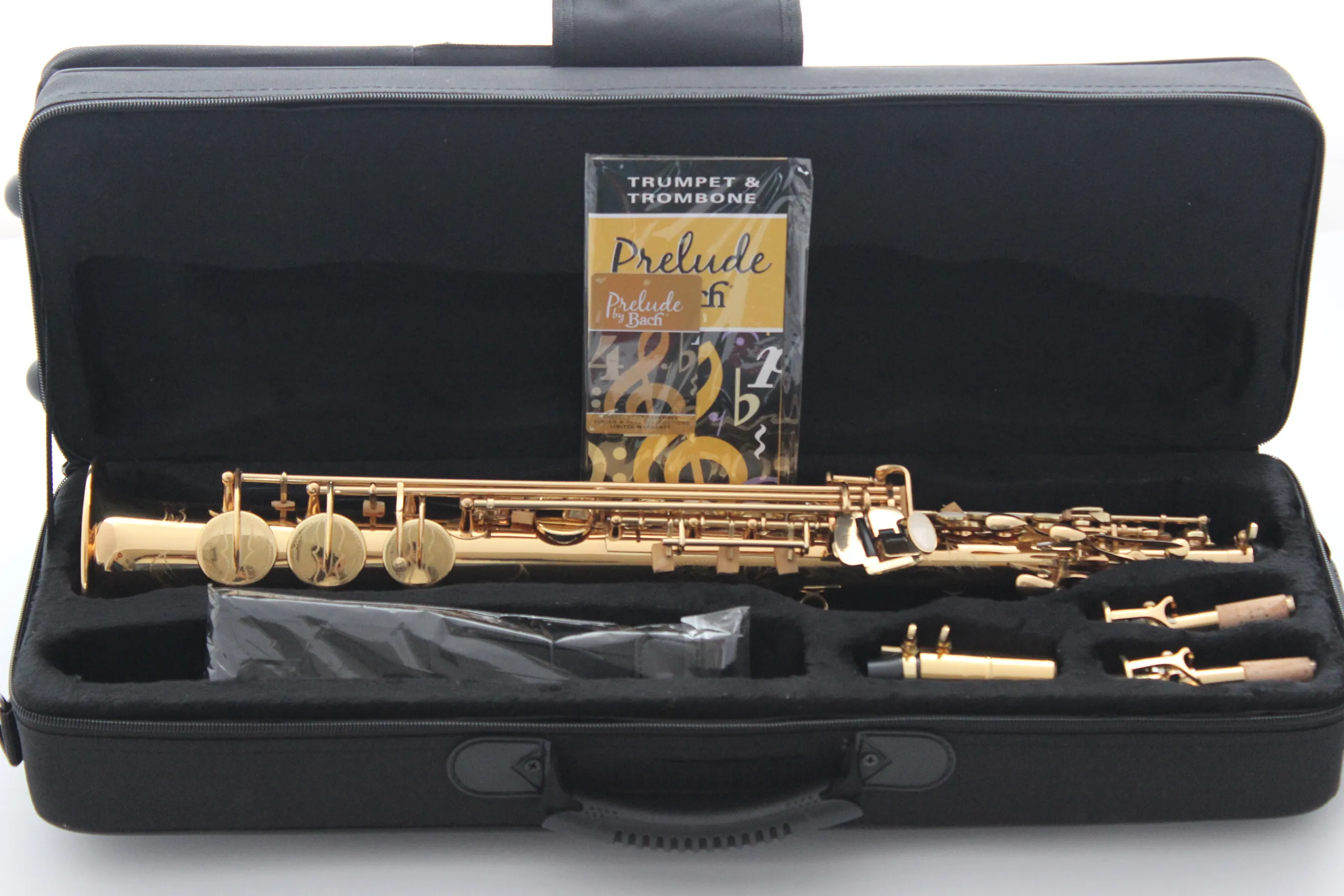 Музыкальный Fancier-клуб сопрано саксофон Conn SS-610 золотой лак b-плоский сопрано Sax 610 с Чехол мундштук камышовый шейный