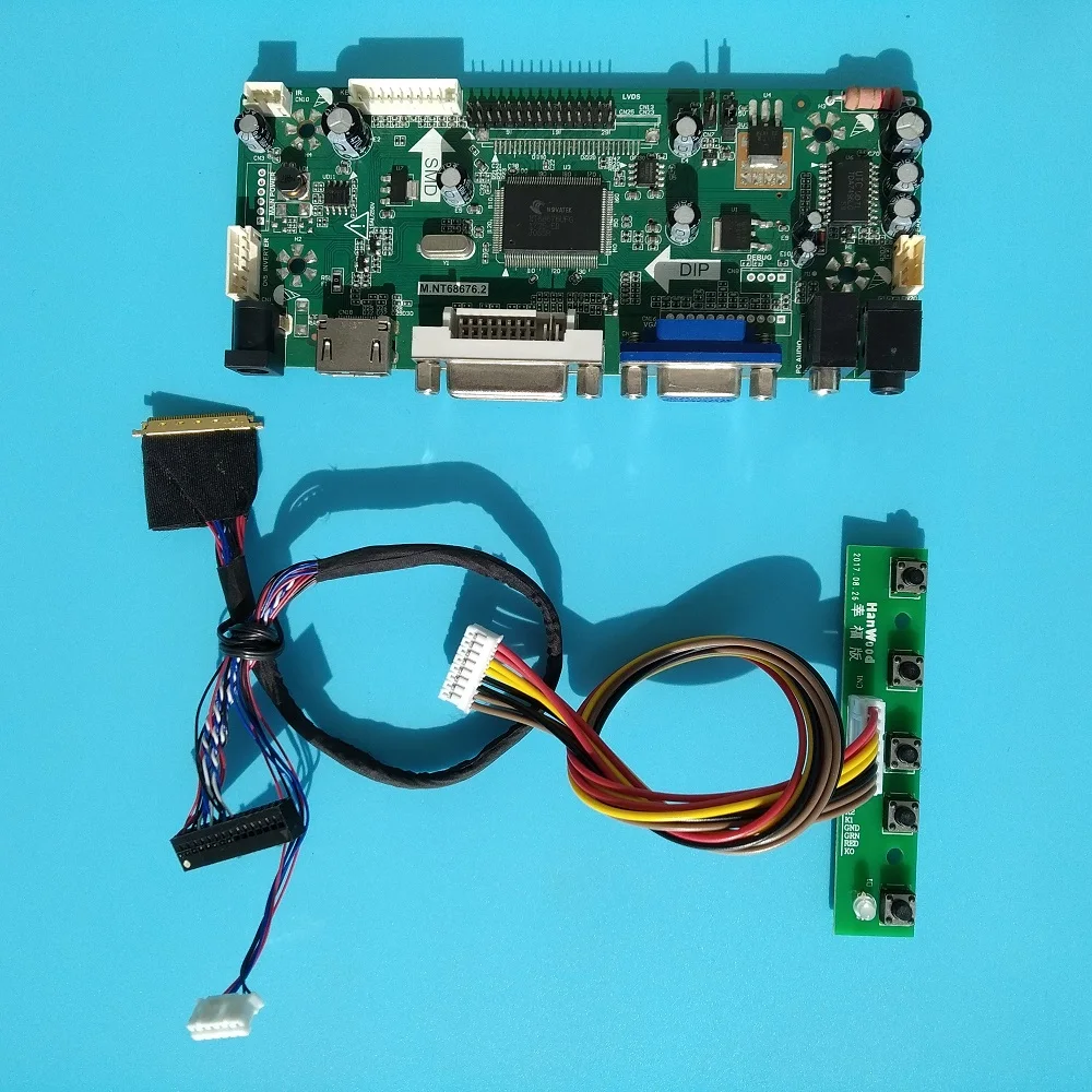 DIY для B173RW01 V0 дисплей 1600X900 панель 17," экран HDMI LVDS VGA светодиодный ЖК-монитор M. NT68676 комплект плата контроллера DVI аудио