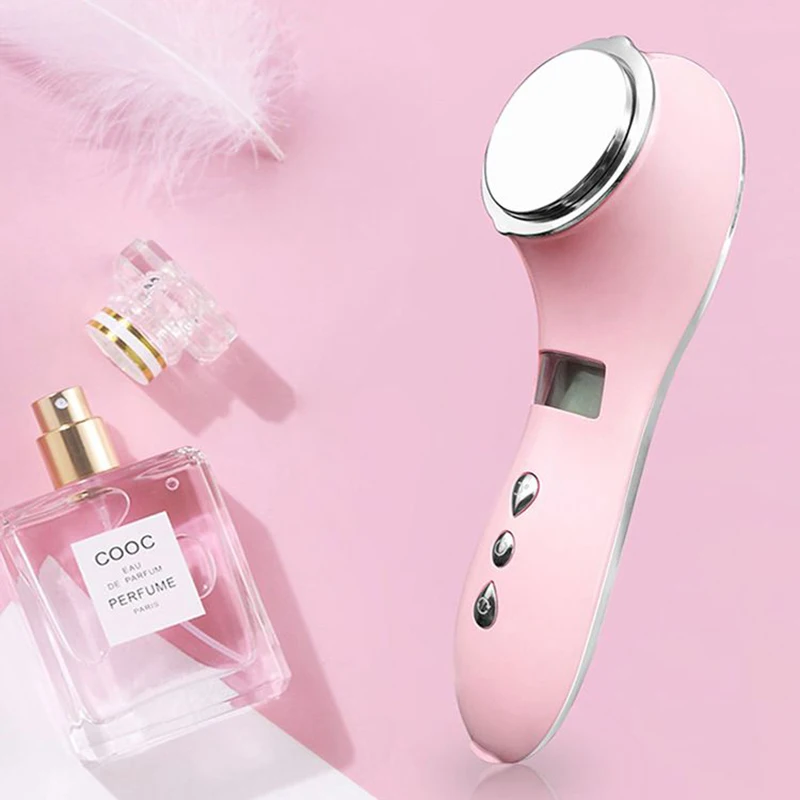 Горячий холодный компресс массажер для лица очищение пор ультразвуковая