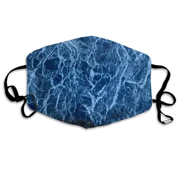 

Face Mask Blue Marble Background Special Cycling Half Face Earloop Face Mask for Men