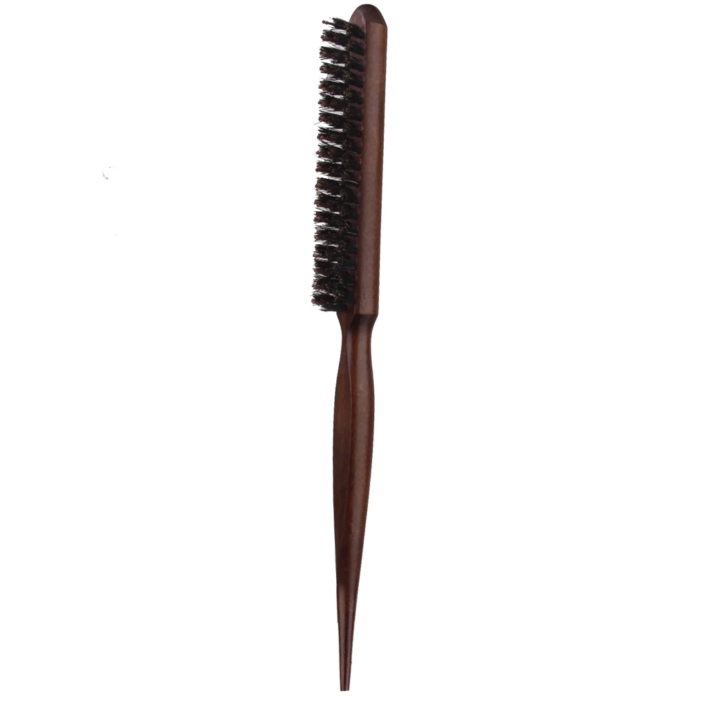 For Each Wooden Handle 3 Rows Of Bristle Hair Comb Brush Hairdresser Hairbrush Tool