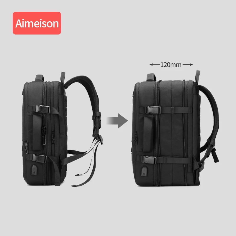 Дорожный рюкзак Aimeison для мужчин вместительная мужская сумка Антивор с USB портом