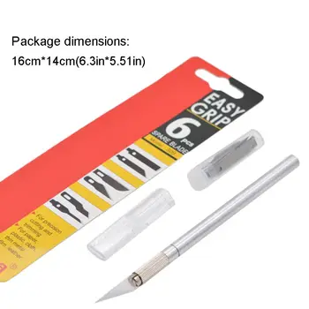 

1 Pc RC Products Soft Grip Hobby Knife with 6 Spare Blades Precision Hobby Knife