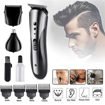 

All in1 Rechargeable Hair Trimmer Waterproof Wireless Electric Shavers Beard Nose Ear Shaver Hair Clipper Trimmer Tool