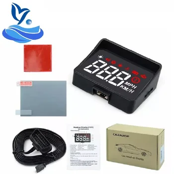 

For Safety HUD Display Intelligent Alarm System Universal A100S Windshield Projector Driving Safety OBD2 Overspeed Warning
