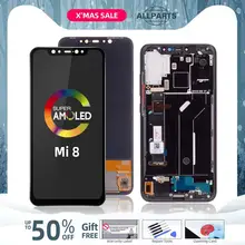 6,2" AMOLED ЖК-дисплей для Xiaomi Mi 8 экран отпечаток пальца издание в Mi8 ЖК-дисплей сенсорный с рамкой Замена
