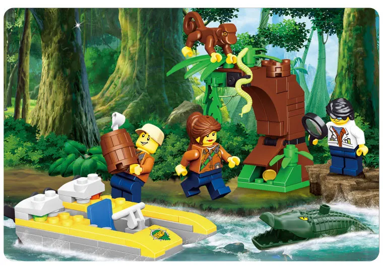 qi zeroo assembled building blocks jungle expeditio