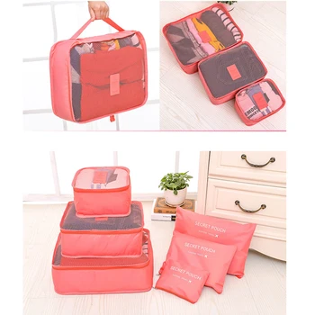 

Hot Sale Travel Organizer Storage Bag Set Clothes Organizers Sack Pouch Suitcase Home Closet Bags for Sacks 6 PCS