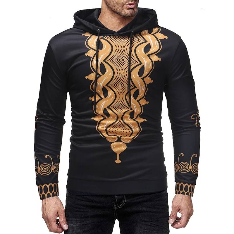 

CYXZFTROFL New Autumn And Winter High Quality Printed Long-sleeved Men's Hooded Shirt Casual Fashion Hip-Hop Brand Sweatshirt