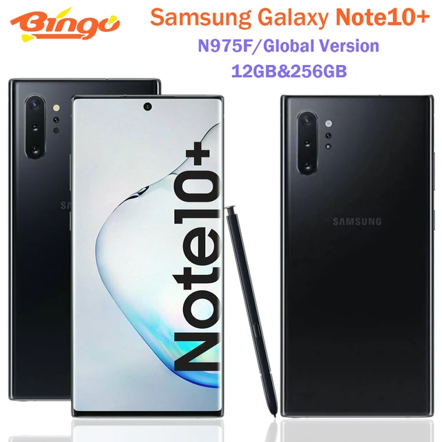 Samsung Galaxy Note10 Pro Note10+ N975F 256GB Unlocked Mobile Phone Global  version Octa Core 6.8 Triple Cameras 12GB RAM NFC