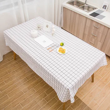 

Table Cloth PVC Waterproof Oilproof Anti-pollution Tablecloth Kitchen Decorative Rectangular Coffee Table Cuisine Tablecloth Map