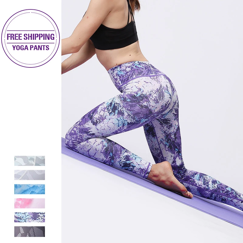 Леггинсы женские для спортзала фитнеса йоги штаны милые цветочные спортивные