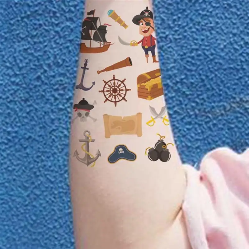 8 шт. изысканные прочные Мультяшные портативные нетоксичные наклейки для