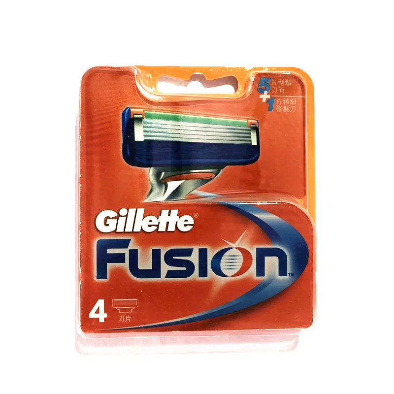 

Original Gillette Fusion 5 Layer Replacement Blade Men Razor Blade Refills Face Care Brands Manual Shaving Blades 4pcs/BOX