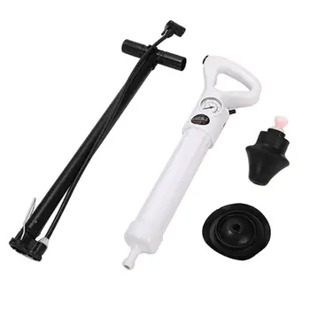 

1Set Toilet Plungers High Pressure Pump Cleaner Powerful Air Plunge Dredge Drain Blaster Gun for Bathroom