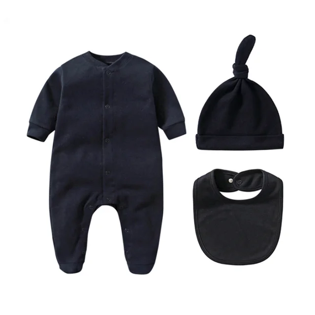 Conjunto de ropa con gorro y babero para recién nacido, traje personalizado de una pieza, regalo para Baby Shower 4