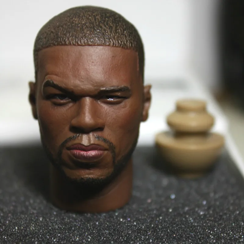 Action Figures Headplay 1/6 Scale Black rapper 50cent Head Sculpt F 12