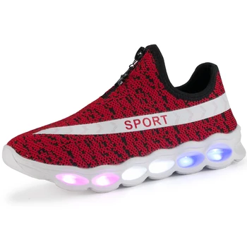 

LED Lighted Kids Sneakers Boys Girls Lightweight Comfortable Mesh Running Sport Shoes Child Luminous Sneakers Toddler Boys Shoes