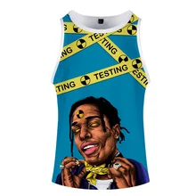 Новые продукты,, новорожденный рэп певец, как можно скорее, Рокки 3D повседневный уличный спортивный жилет