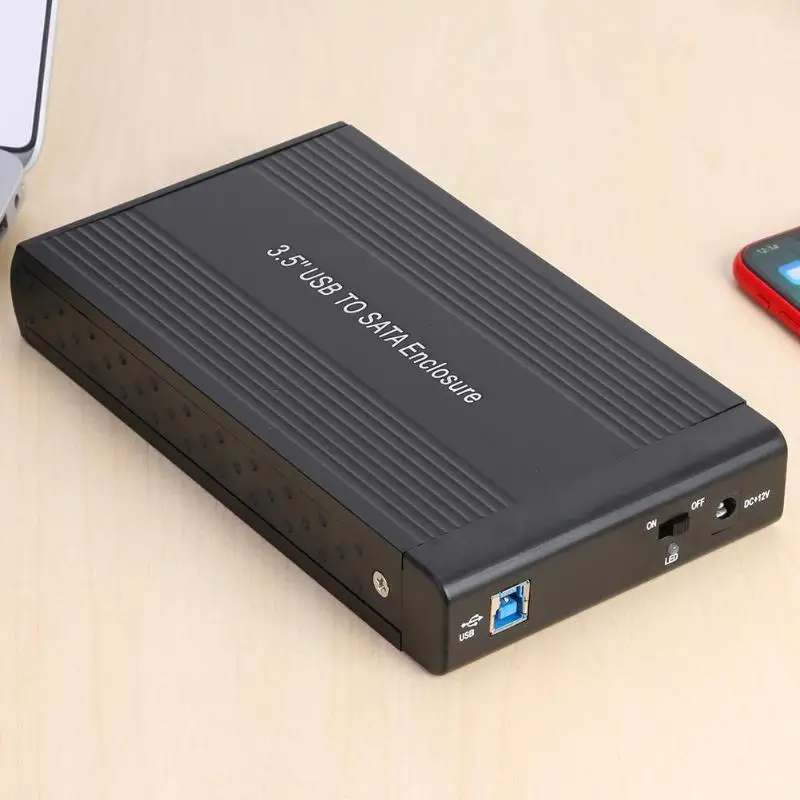 Vktech 3,5 дюймов жесткий диск чехол USB3.0 к usb type-B адаптер внешний корпус HDD для Windows98/ME/2000/XP/7. Linux2.4.x