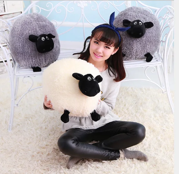 

Stuffed Animals & Plush Wool Velvet Toy Dolls & Accessories Sleeping Pillow Plush Animal Toy Children Classic Toys Lamb Doll