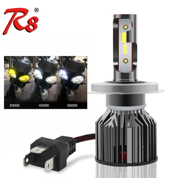 

Color Changeable DC 12V H4 HS1 P43T LED Headlight Bulbs 6500K White 3000K Yellow 4300K For Motorcycle Scooter Yamaha Harley ATV