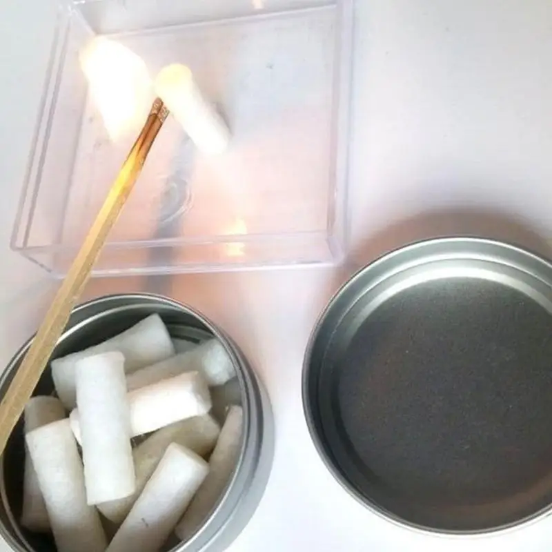 Outdoor Camping Paraffin Swab Survival Fire Starting Rope Kit Natural Fire Starter Camping Gear
