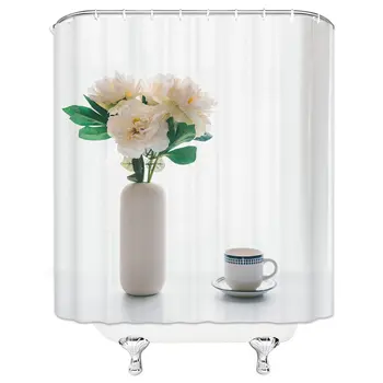 

Unique Personality Design Bicycle Orange Type Wheel-mounted Shower Curtain Waterproof Mildew Polyester Fabric Home Bathroom