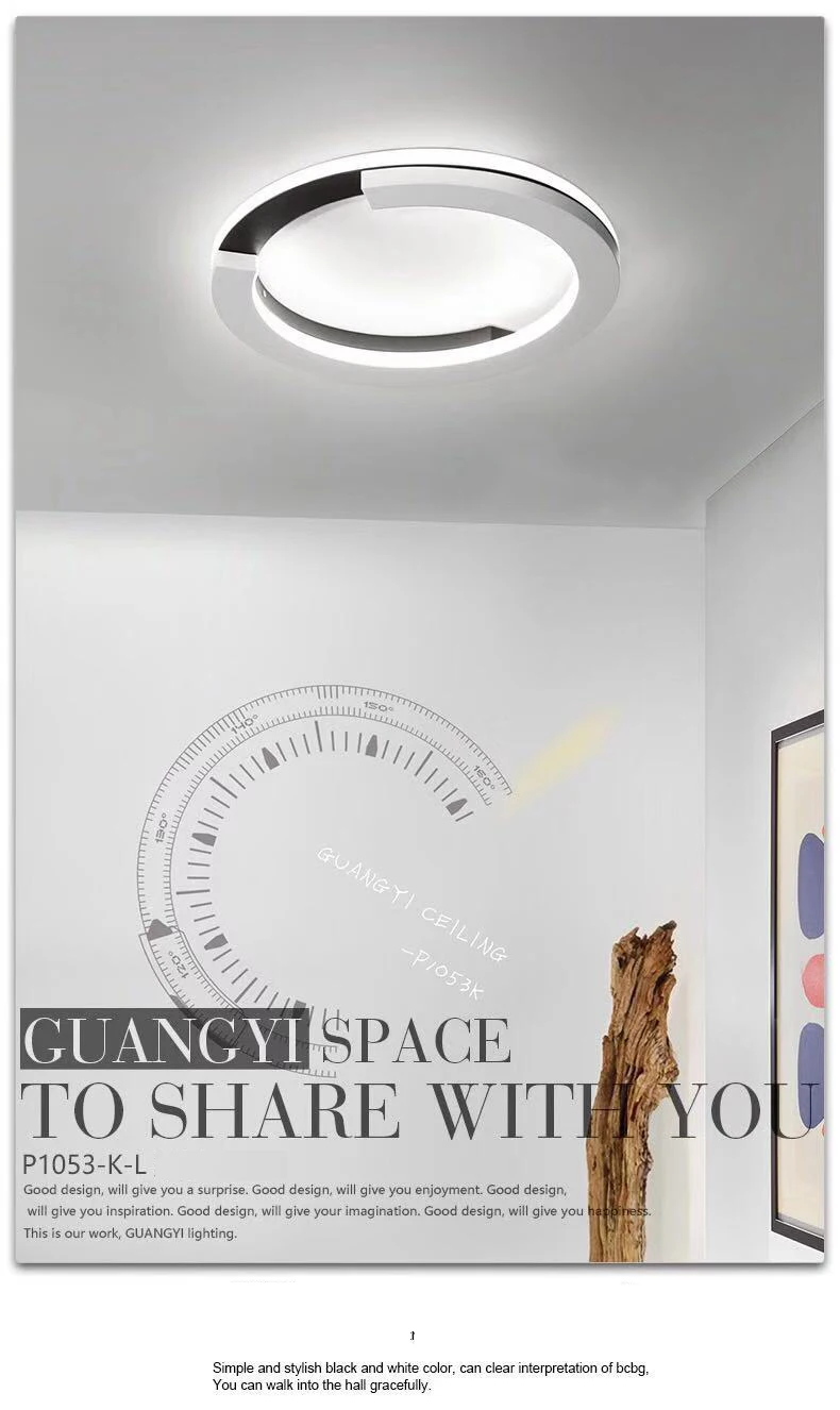 San Dun Креативный дизайн потолочный светильник простой современный гостиная спальня свет личность круговой СВЕТОДИОДНЫЙ лампы в скандинавском стиле освещение