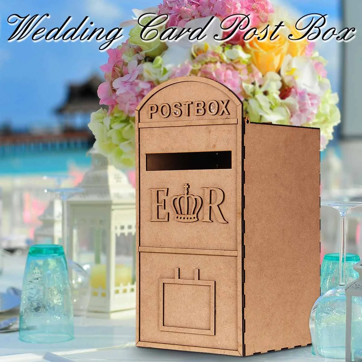 

DIY Wedding Mail Box Royal Wooden Wedding Card Post Box Mail Style Wedding Gift Card Box Wedding Decor Party Decoration