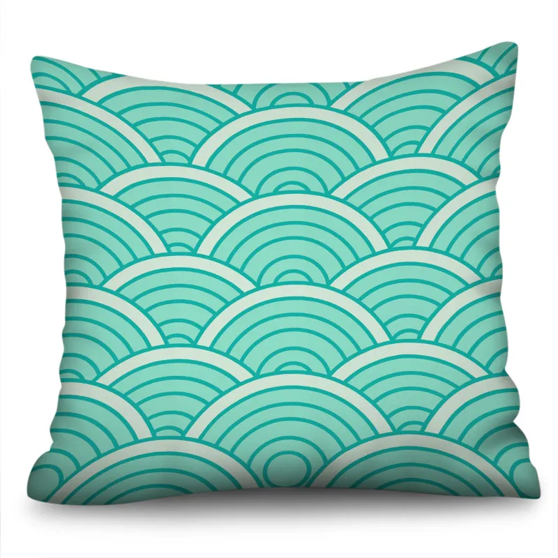 Наволочки для дивана 50*50 45*45 наволочки геометрические подушки для домашнего декора винтажные декоративные подушки - Цвет: Синий