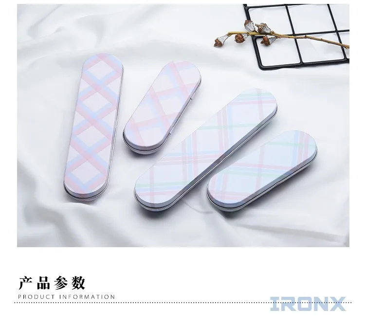 Tinplate Tableware Box Portable Tableware Stationery Box Small Creative Metal Gift Customization Children Storage Items