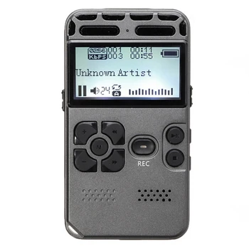 

VODOOL 8GB Digital Voice Recorder 2 inch LCD Display 72 Hours Noise Reduction Audio Recording Dictaphone WAV MP3 Player