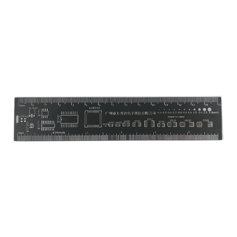 PCB creative multi function ruler 15cmPCB drawing ruler Protractor PCB ...