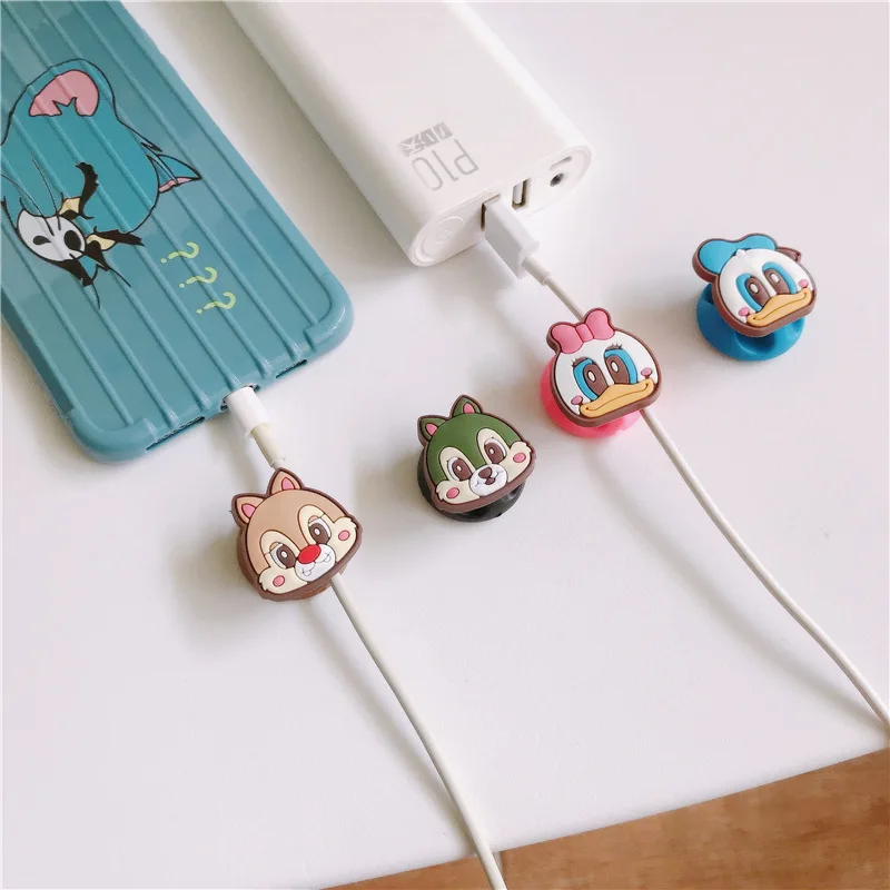 Мультфильм симпатичный usb кабель для мобильного телефона Настенный декор с модным узором протектор Зарядное устройство головка провода намотки для зарядки сотового телефона скрепленная проволокой